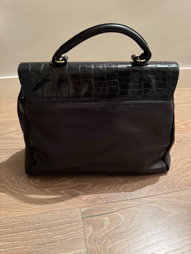 Bolso Cesare PIEL color negro.Hecho en España