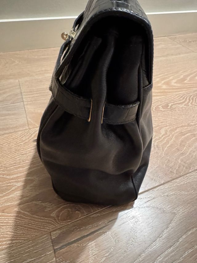 Bolso Cesare PIEL color negro.Hecho en España