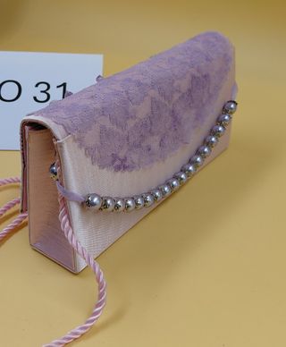 Borsetta / Pochette lilla con fiocco