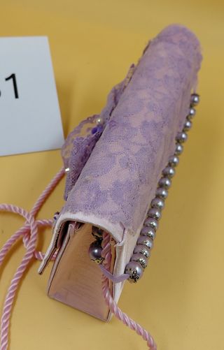 Borsetta / Pochette lilla con fiocco