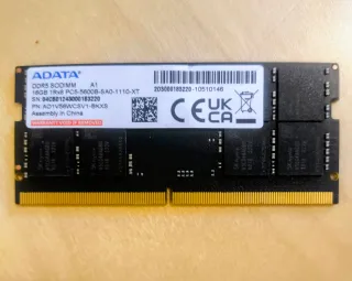 16GB ADATA 5600 DDR5 SODIMM RAM