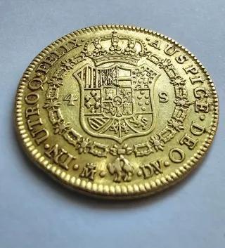 Moneda de oro 4 Escudos 1786
