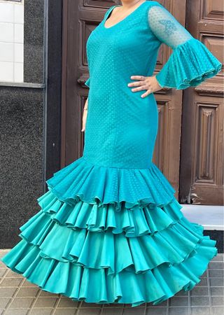 Traje de Flamenca Popelín Talla 42-44-46