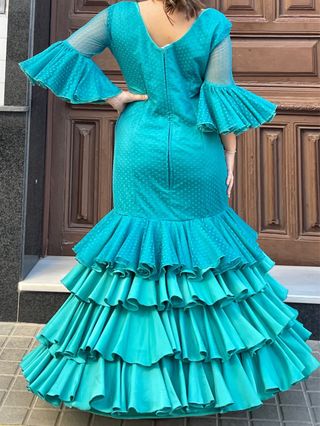 Traje de Flamenca Popelín Talla 42-44-46
