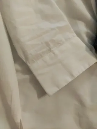 Camisa Zara Blanca Manga Larga