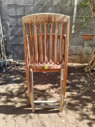 Silla plegable de madera