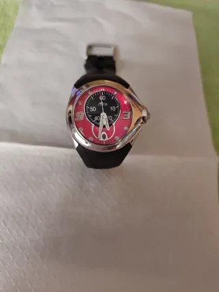 Reloj Lotus Mujer Rojo y Plateado