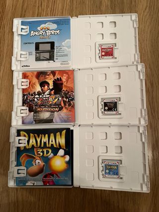 3 Juegos Nintendo 3DS: Angry Birds, Rayman, SF