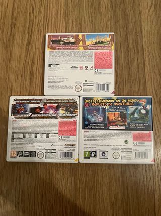 3 Juegos Nintendo 3DS: Angry Birds, Rayman, SF