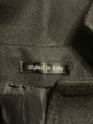 Chaqueta larga negra