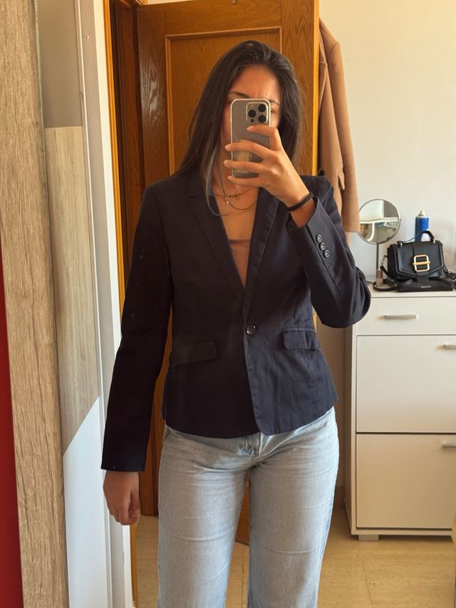 Americana negra/azul