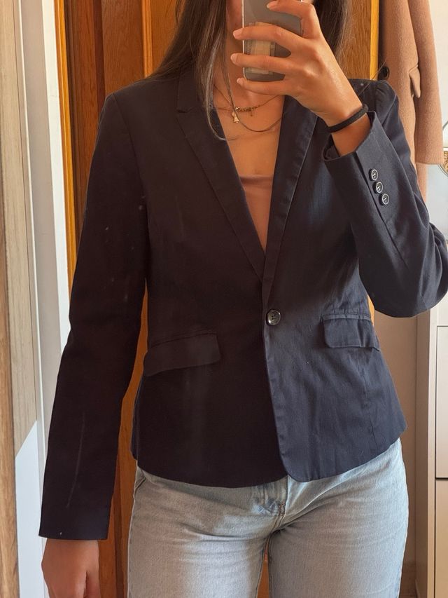 Americana negra/azul