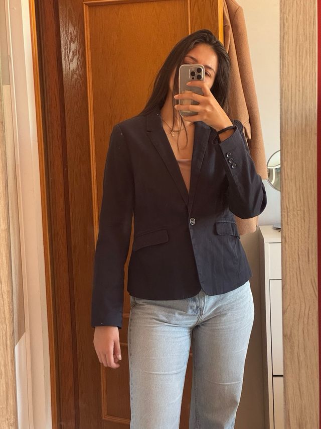 Americana negra/azul