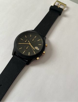 Reloj Lacoste Negro y Dorado Original