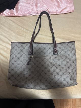 Bolso Playboy Beige y Marrón