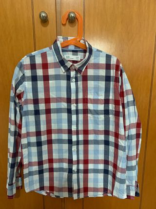 Camisa de cuadros para niño 9-10 años