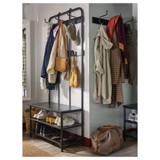 Appendiabiti e scarpiera IKEA Pinnig neri