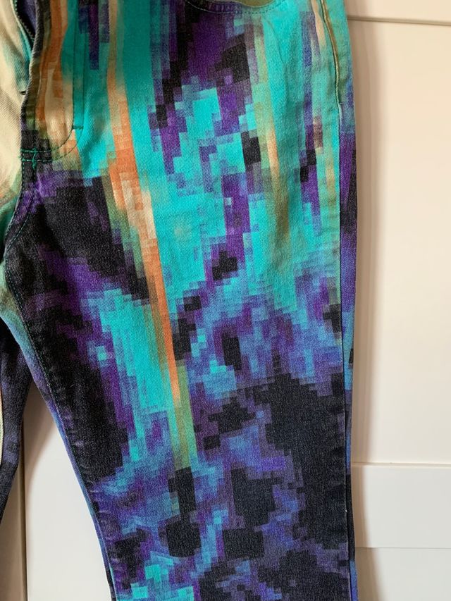 Jeans Roberto Cavalli stampa pixel