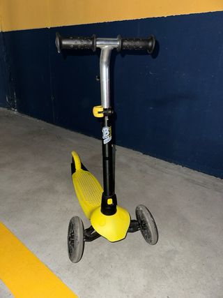 Patinete 3 Ruedas Amarillo Decathlon