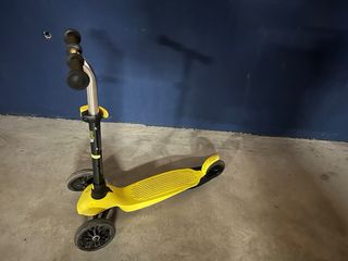 Patinete 3 Ruedas Amarillo Decathlon