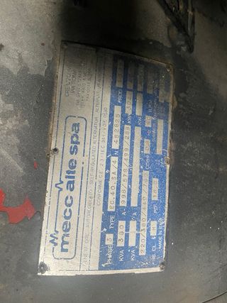 Grupo electrógeno 380 kva