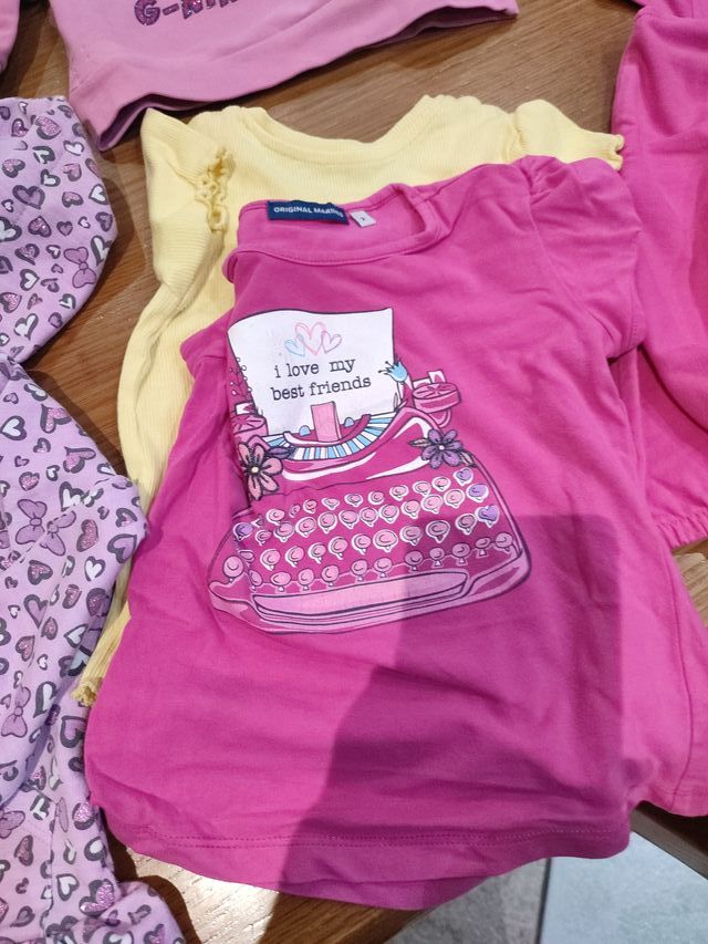 Lotto 15 pezzi abbigliamento bimba più bamboloccio