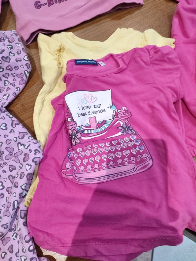 Lotto 15 pezzi abbigliamento bimba più bamboloccio