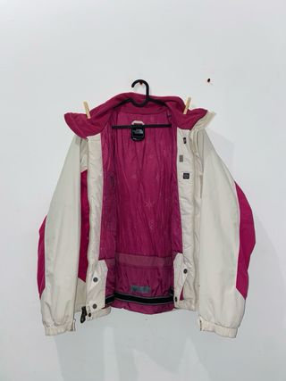 The North Face Hyvent Chaqueta Rosa y Blanca