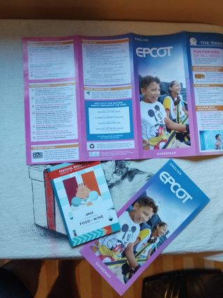 Mapas Epcot Disney world orlando Florida