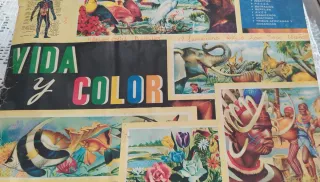 Antiguo álbum de cromos Vida y Color