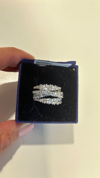 Anillo Swarovski Plata