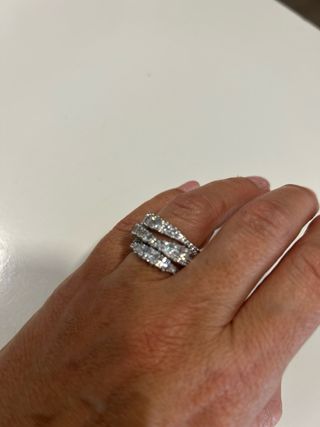 Anillo Swarovski Plata