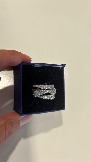 Anillo Swarovski Plata
