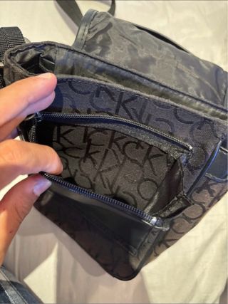 Tracolla Calvin Klein marrone monogram