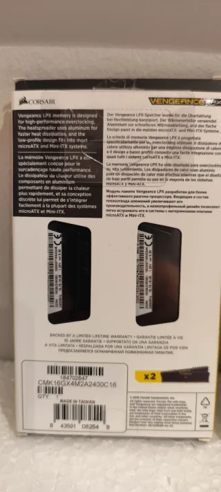 Corsair Vengeance LPX DDR4 16GB (2x8GB) 2400MHz
