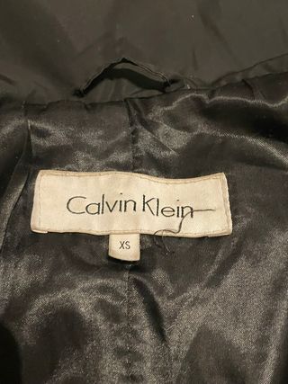 Abrigo largo mujer negro Calvin Klein