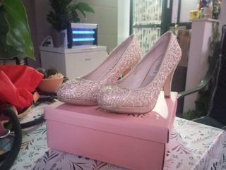 Zapatos de fiesta Rosa Dorado talla 36