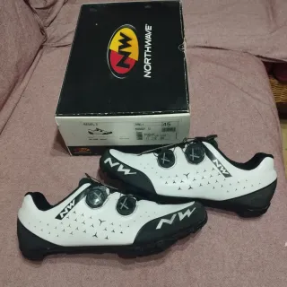 Zapatillas Northwave REBEL 2 Blanco-Negro MTB T45