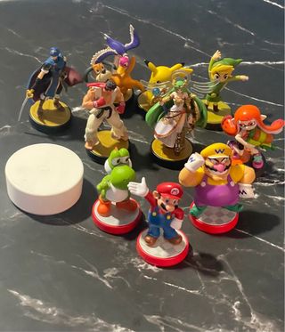 Lote 10 Amiibo + Lector NFC 3DS