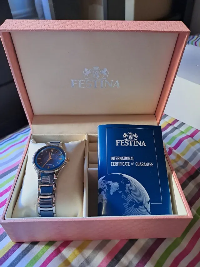 Reloj Festina Azul con Estuche Original - NUEVO