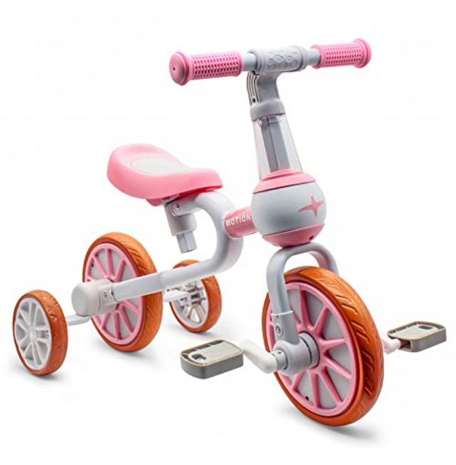 Triciclo infantil 2 en 1 rosa
