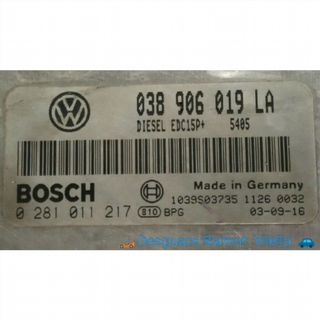 CENTRALITA MOTOR UCE 038906019LA 0281011217 EDC15