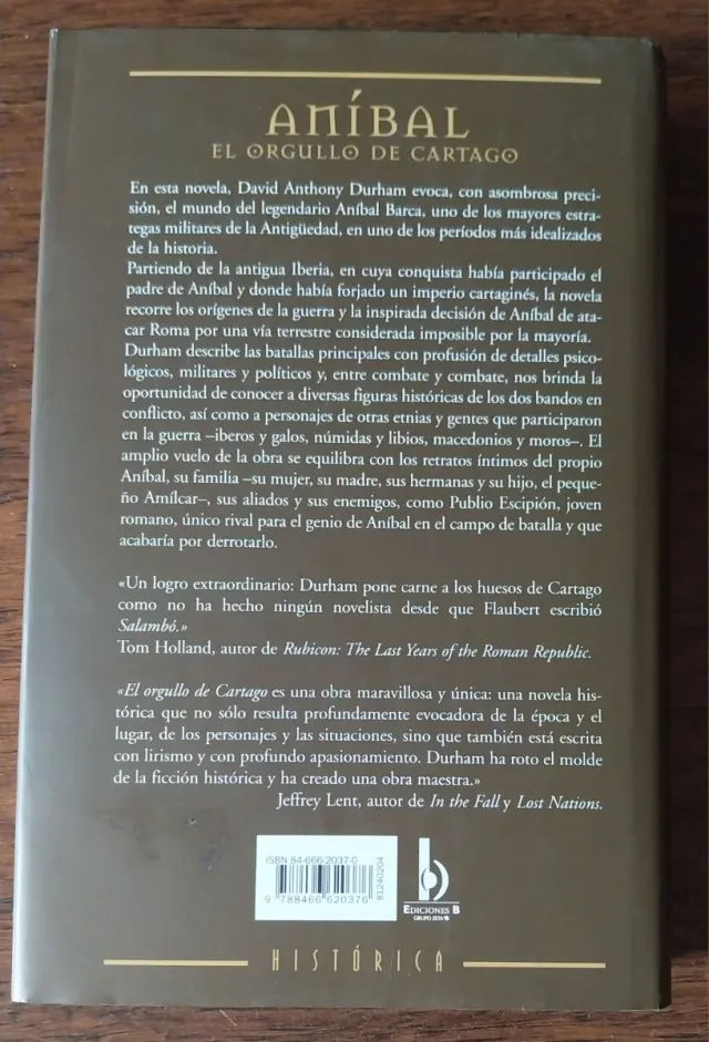 ANIBAL. EL ORGULLO DE CARTAGO