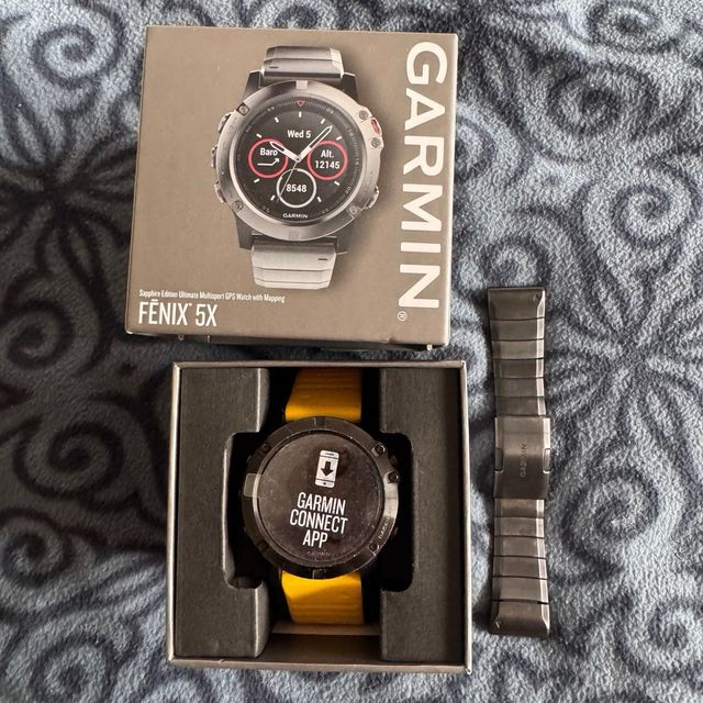 Garmin Fenix 5X Zafiro Correa Metálica