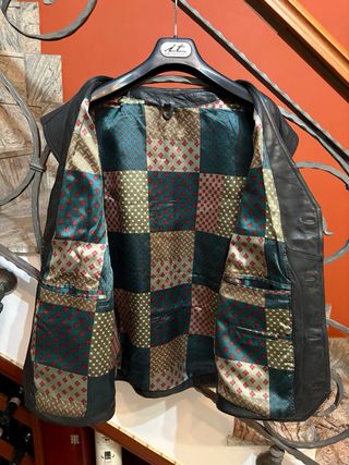 Gilet/Panciotto in vera pelle vintage 