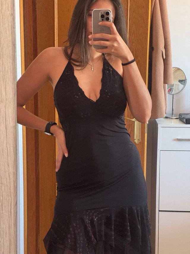Vestido Negro Talla Única