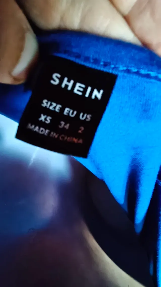 Vestitino blu scollato taglia unica