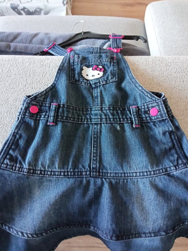 Petos Vaqueros Hello Kitty Talla 6-7 Años 122cm