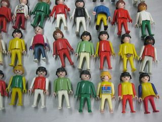 Lote 60 Figuras Playmobil Antiguas Piezas