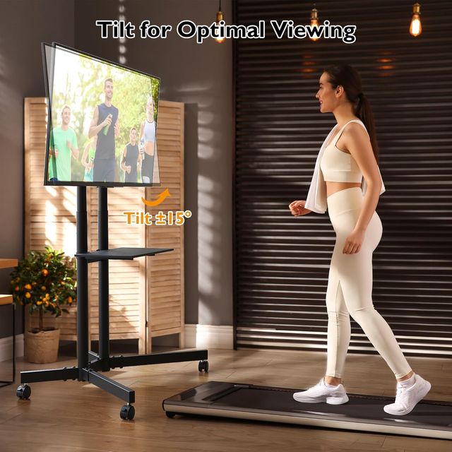 Soporte TV con ruedas y estante